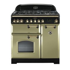 Rangemaster Classic Deluxe 90cm Gas Hob Double Oven Dual Fuel Range Cooker