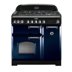 Rangemaster Classic Deluxe 90cm Gas Hob Double Oven Dual Fuel Range Cooker