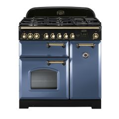 Rangemaster Classic Deluxe 90cm Gas Hob Double Oven Dual Fuel Range Cooker