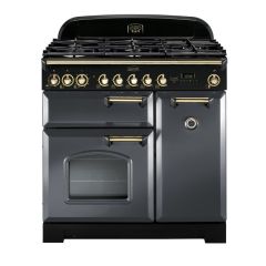 Rangemaster Classic Deluxe 90cm Gas Hob Double Oven Dual Fuel Range Cooker