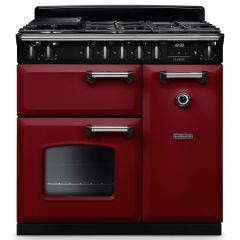 Rangemaster Classic 90cm 5 Burner Gas Hob Double Oven Dual Fuel Range Cooker
