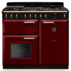 Rangemaster Classic Deluxe 100cm Gas Hob Double Oven Dual Fuel Range Cooker