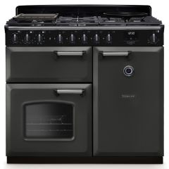 Rangemaster Classic Deluxe 100cm Gas Hob Double Oven Dual Fuel Range Cooker