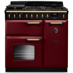 Rangemaster Classic Deluxe 90cm Gas Hob Double Oven Dual Fuel Range Cooker