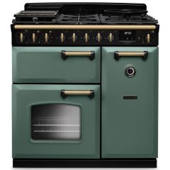 Rangemaster Classic Deluxe 90cm Gas Hob Double Oven Dual Fuel Range Cooker