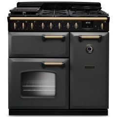 Rangemaster Classic Deluxe 90cm Gas Hob Double Oven Dual Fuel Range Cooker