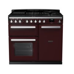 Rangemaster Estel Deluxe 100cm 5 Ring Gas Hob Double Oven Dual Fuel Range Cooker