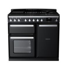 Rangemaster Estel Deluxe 100cm 5 Ring Gas Hob Double Oven Dual Fuel Range Cooker