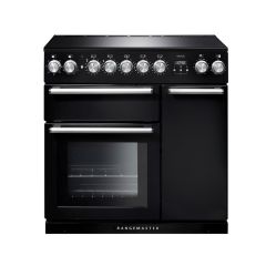 Rangemaster Nexus 90cm 5 Zone Induction Hob Double Oven Electric Range Cooker