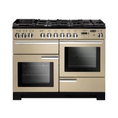 Rangemaster Professional Deluxe 110cm 7 Burner Hob 2 Oven Dual Fuel Range Cooker