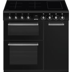 Smeg Concerto 90cm 5 Zone Induction Hob Double Oven Electric Range Cooker