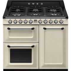 Smeg Victoria 100cm 6 Burner Double Oven & Grill Dual Fuel Range Cooker