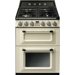 Smeg Victoria 60cm 4 Burner Double Oven Dual Fuel Mini Range Cooker