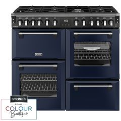 Stoves Richmond Deluxe 100cm 7 Burner Gas Hob Quad Oven Dual Fuel Range Cooker